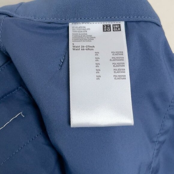 Uniqlo Womens Small Tapered Pleated Navy Trouser - Picture 7 of 11